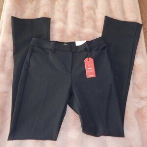 NWT Express Navy Stretch + Extreme Barely Boot Mid Rise Dress Suit Pants Size 4R
